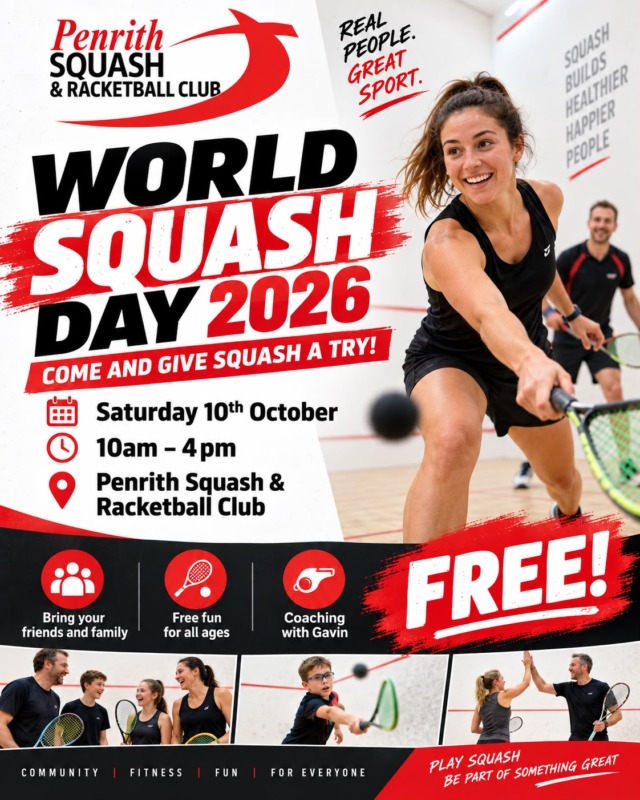 try squash and racketball for free for world squash day